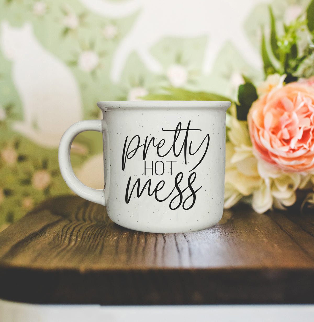 pretty mess gift mug
glam humor coffee cup
hot mess statement mug